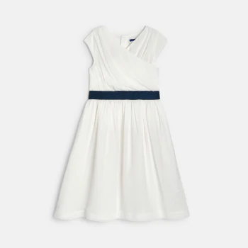 Robe chic sans manches blanc Fille