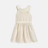 Robe chic sans manches beige doré Fille