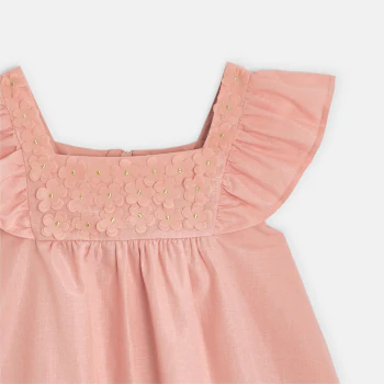 Robe chic évasée rose Fille