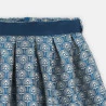 Jupe chic en jacquard bleu fille