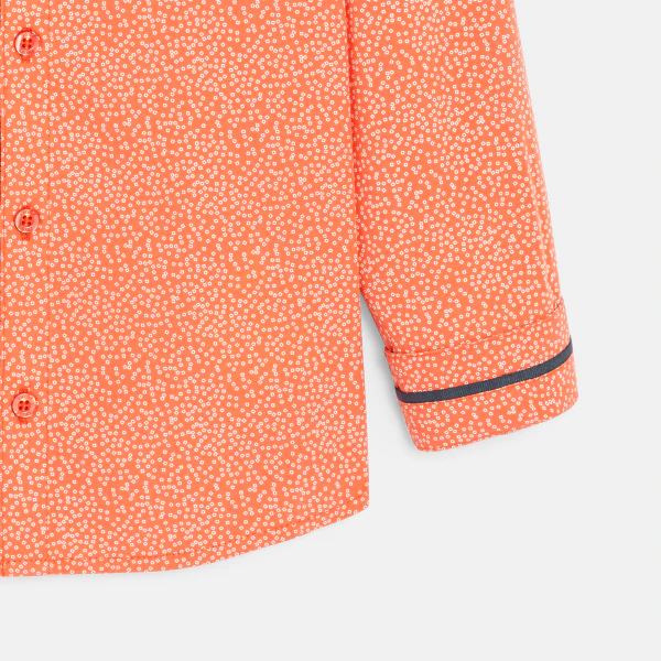 Chemise imprimée + nœud papillon orange Garçon