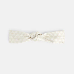 Headband brillant beige bébé fille