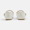 Ballerines chics vernies blanc fille