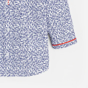 Chemise modulable bateaux bleu bébé garçon