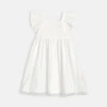 Robe chic broderie anglaise blanc Fille