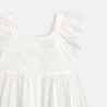 Robe chic broderie anglaise blanc Fille