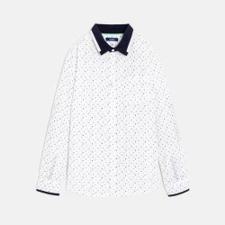 Chemise imprimée blanc Garçon