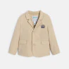 Veste chic coton et lin beige bébé garçon