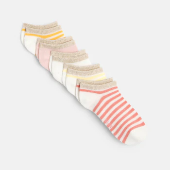 Chaussettes invisibles irisées (lot de 5) Fille