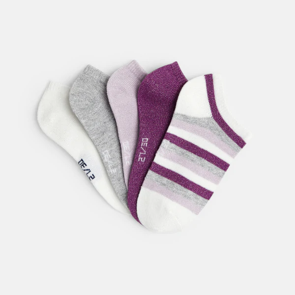 Chaussettes invisibles irisées (lot de 5) Fille