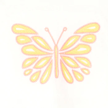 T-shirt manches courtes motif papillon blanc Fille