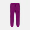 Pantalon de jogging cargo uni violet Fille