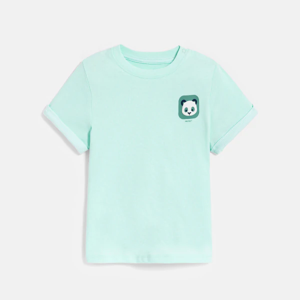 T-shirt à motif bleu vert bébé garçon