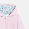 Veste à capuche lilas bébé fille