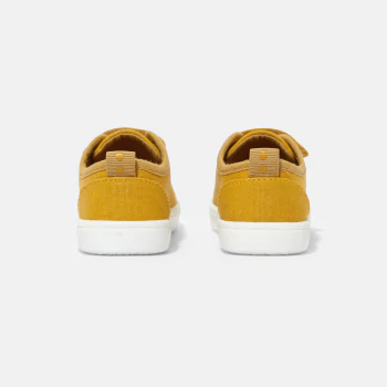 Chaussures en toile jaune bébé garçon