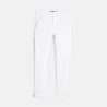 Pantalon chino en twill de coton uni blanc garçon