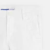 Pantalon chino en twill de coton uni blanc garçon