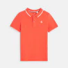 Polo manches courtes orange Garçon