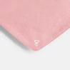 Foulard coton fleuri et uni rose bébé fille (lot de 2)