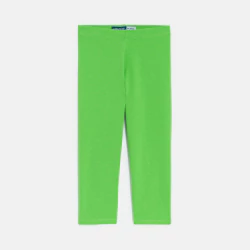 Legging court en jersey vert Fille