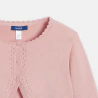 Boléro en tricot fin rose Fille