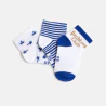 Chaussettes basses bleu bébé garçon