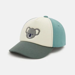 Casquette bimatière koala verte bébé garçon