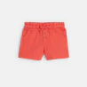 Short coton fantaisie léger orange bébé fille