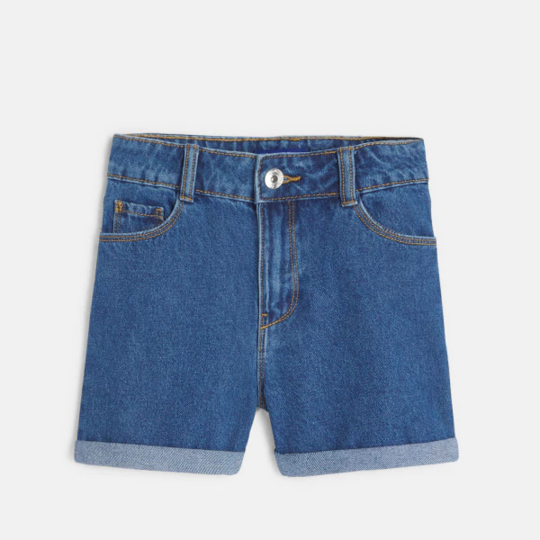 Short en jean bleu Fille