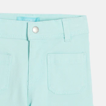 Pantalon large bleu bébé fille