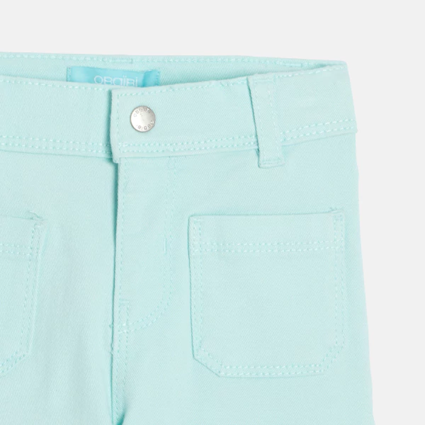 Pantalon large bleu bébé fille