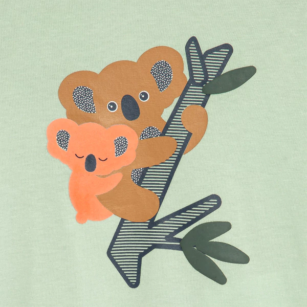 T-shirt koalas vert bébé garçon