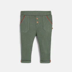 Pantalon molleton vert bébé garçon