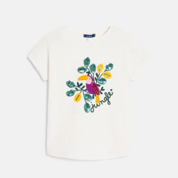 T-shirt motif toucan blanc...