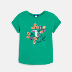 T-shirt motif toucan vert...