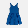 Robe de cérémonie unie bleu Fille