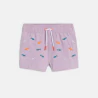 Short de bain anti UV requins violet bébé garçon