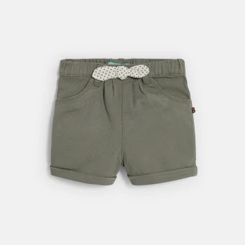 Short nœud fantaisie vert bébé fille