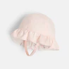 Chapeau de soleil réversible rose bébé fille