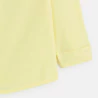 Chemise unie col Mao jaune Garçon