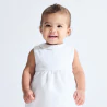 Robe de fête blanc bébé fille