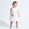 Robe de fête blanc bébé fille