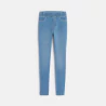 Tregging en jean hyper stretch bleu fille