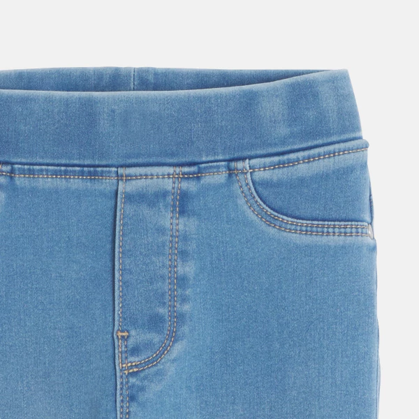 Tregging en jean hyper stretch bleu fille