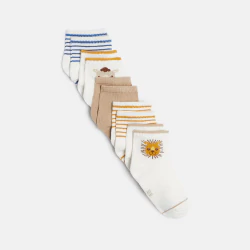 Chaussettes basses animaux multicolore bébé garçon (lot de 5)