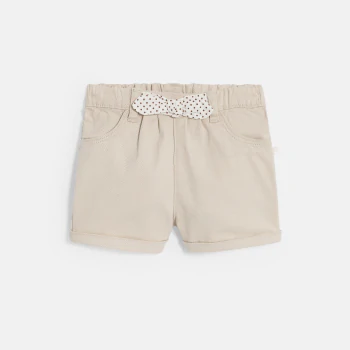 Short nœud fantaisie blanc bébé fille