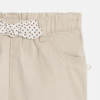 Short nœud fantaisie blanc bébé fille