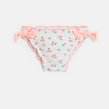 Culotte de bain imprimé cerise bébé fille