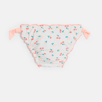 Culotte de bain imprimé cerise bébé fille