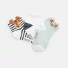 Chaussettes basses animaux vert bébé garçon (lot de 3)